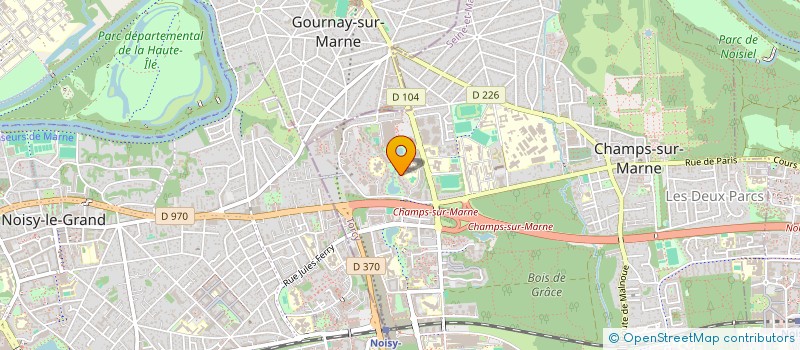 localisation de l'entreprise MONSIEUR MOUNIR BENYEKKOU  CHAMPS-SUR-MARNE