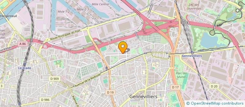 localisation de l'entreprise MONSIEUR MOUNIR BOUAJAJ  GENNEVILLIERS