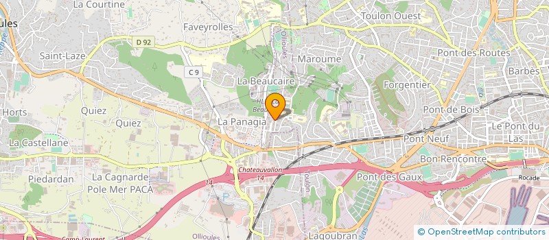 localisation de l'entreprise MONSIEUR MOUNIR BOUDIS  TOULON