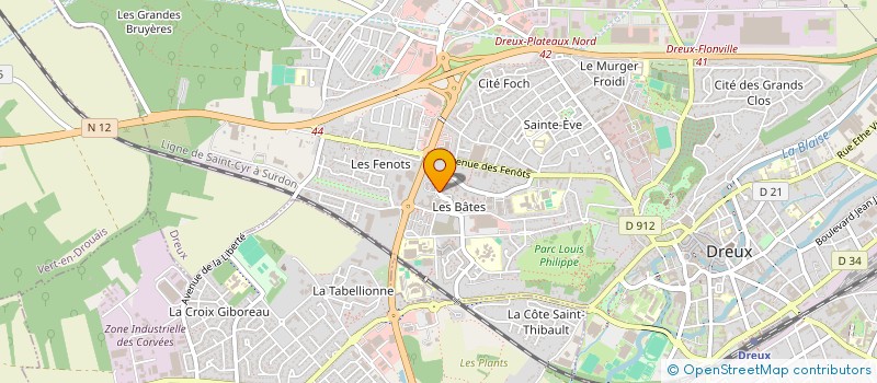 localisation de l'entreprise MONSIEUR MOUNIR BOUHADDA à DREUX