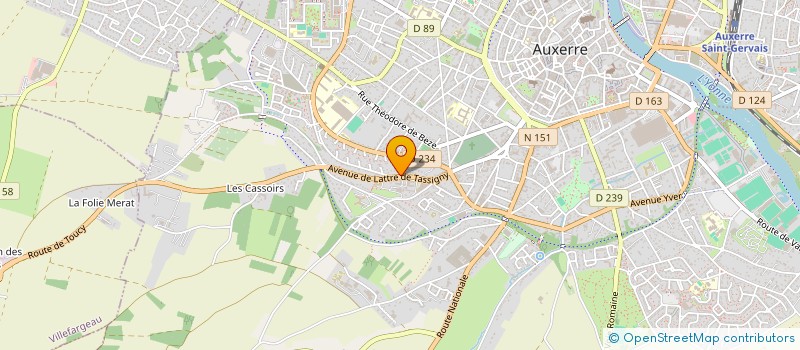 localisation de l'entreprise MONSIEUR MOUNIR BOUHGUEN à AUXERRE