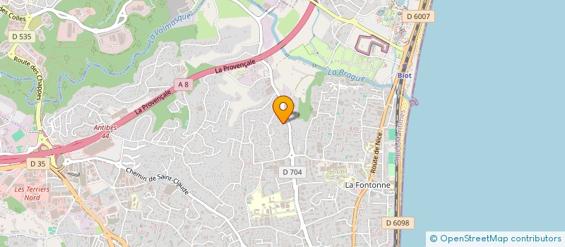 localisation de l'entreprise MONSIEUR MOUNIR BOUKADIDA à ANTIBES