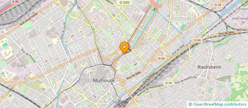 localisation de l'entreprise MONSIEUR MOUNIR BOUSSALEM  MULHOUSE