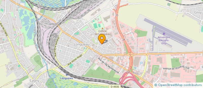 localisation de l'entreprise MONSIEUR MOUNIR BOUTARFA  LONGUEAU