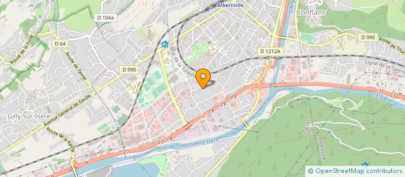 localisation de l'entreprise MONSIEUR MOUNIR BOUTERA  ALBERTVILLE