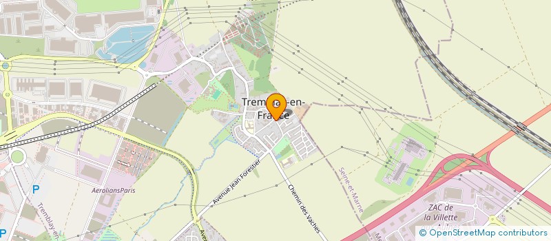 localisation de l'entreprise MONSIEUR MOUNIR BOUTI  TREMBLAY-EN-FRANCE