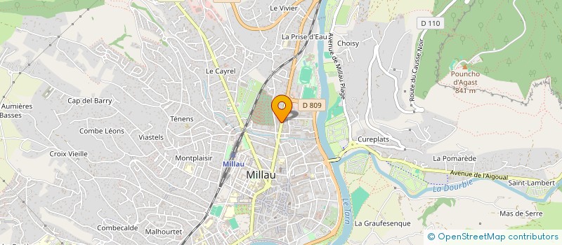 localisation de l'entreprise MONSIEUR MOUNIR DAOUADJI à MILLAU
