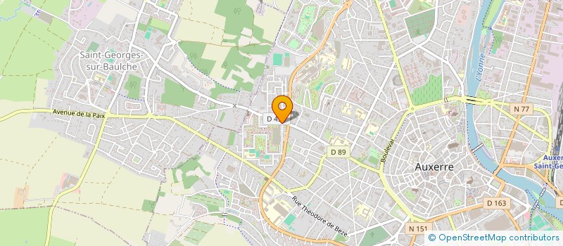 localisation de l'entreprise MONSIEUR MOUNIR DEBILOU à AUXERRE