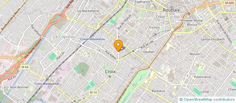 localisation de l'entreprise MONSIEUR MOUNIR DERRADJI  CROIX