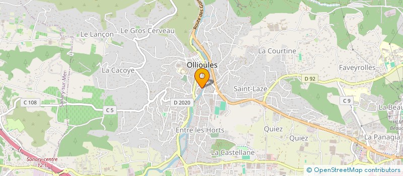 localisation de l'entreprise MONSIEUR MOUNIR DRIDI à OLLIOULES