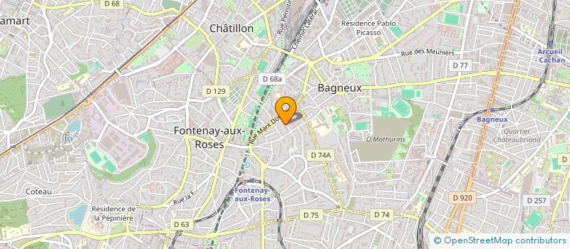 localisation de l'entreprise MONSIEUR MOUNIR GORMIT à FONTENAY-AUX-ROSES