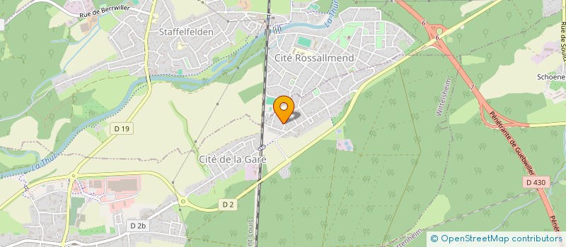 localisation de l'entreprise MONSIEUR MOUNIR HAKKAR  WITTELSHEIM