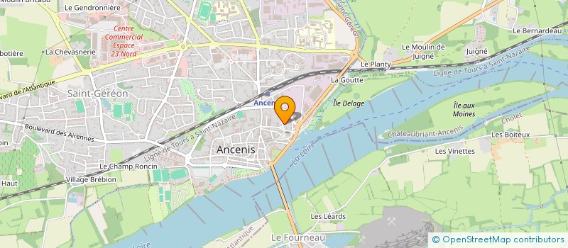 localisation de l'entreprise MONSIEUR MOUNIR IBRAHIM  ANCENIS-SAINT-GEREON