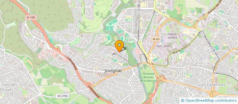 localisation de l'entreprise MONSIEUR MOUNIR KABBOU  JUVIGNAC