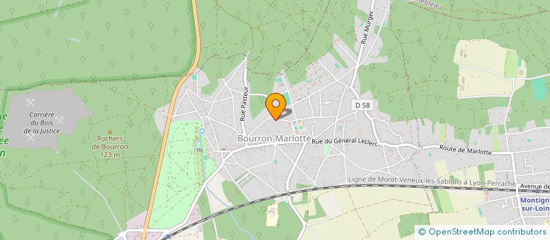 localisation de l'entreprise MONSIEUR MOUNIR KHETTOU  BOURRON-MARLOTTE