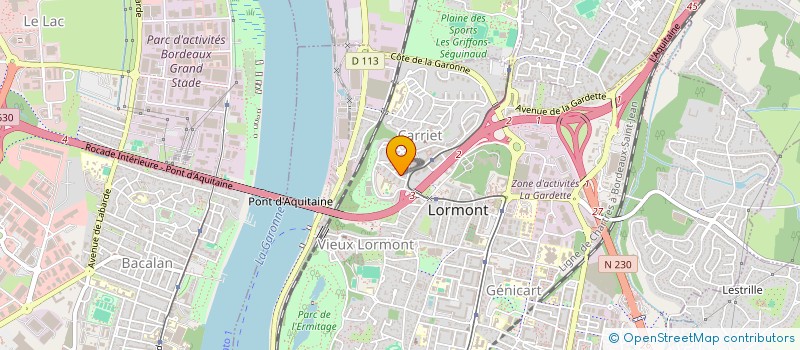 localisation de l'entreprise MONSIEUR MOUNIR LADAYCIA  LORMONT