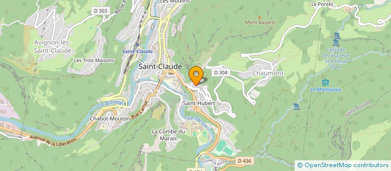 localisation de l'entreprise MONSIEUR MOUNIR LAHBOUB  SAINT-CLAUDE