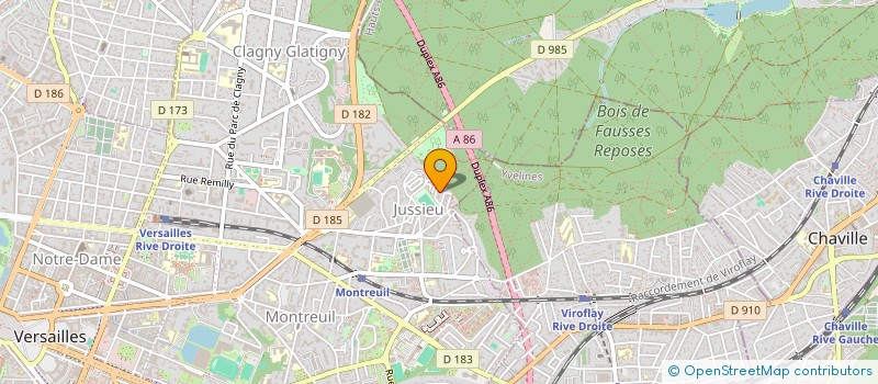 localisation de l'entreprise MONSIEUR MOUNIR M'RABET  VERSAILLES