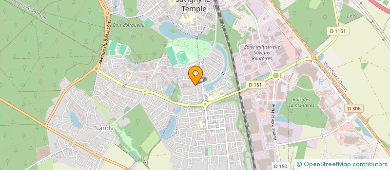 localisation de l'entreprise MONSIEUR MOUNIR MELEDJEM  SAVIGNY-LE-TEMPLE