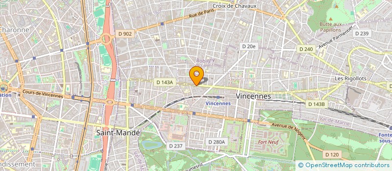 localisation de l'entreprise MONSIEUR MOUNIR MELLAH à VINCENNES