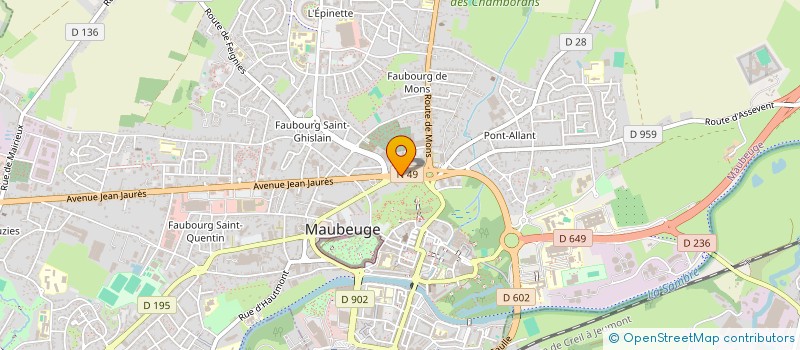 localisation de l'entreprise MONSIEUR MOUNIR MOUSSAOUI  MAUBEUGE