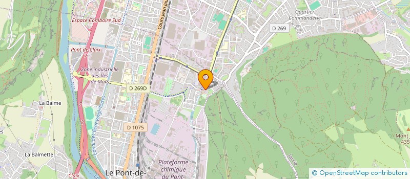 localisation de l'entreprise MONSIEUR MOUNIR MRAD  LE PONT-DE-CLAIX