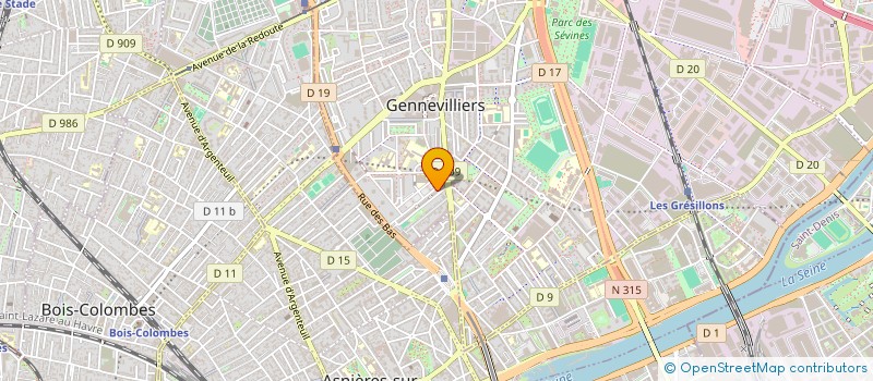 localisation de l'entreprise MONSIEUR MOUNIR OUAHDI à GENNEVILLIERS