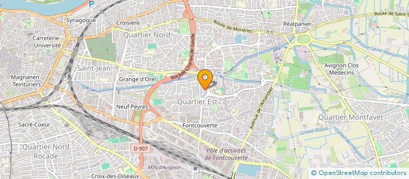 localisation de l'entreprise MONSIEUR MOUNIR OUALI  AVIGNON