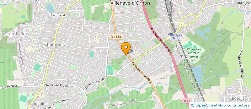 localisation de l'entreprise MONSIEUR MOUNIR OUCHAIF à VILLENAVE-D'ORNON