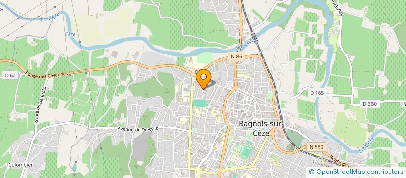 localisation de l'entreprise MONSIEUR MOUNIR OUMALEK  BAGNOLS-SUR-CEZE