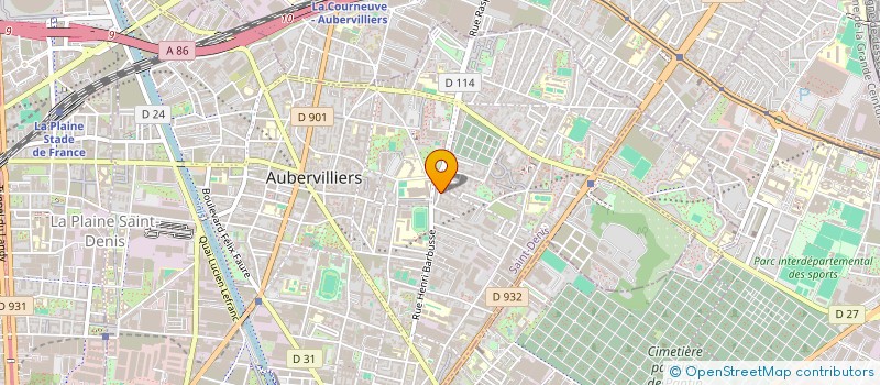 localisation de l'entreprise MONSIEUR MOUNIR TALMSSANI  AUBERVILLIERS