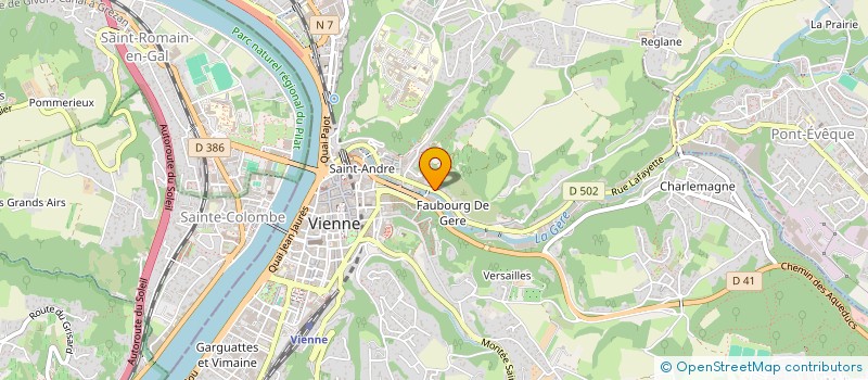 localisation de l'entreprise MONSIEUR MOUNIR TERFAS à VIENNE