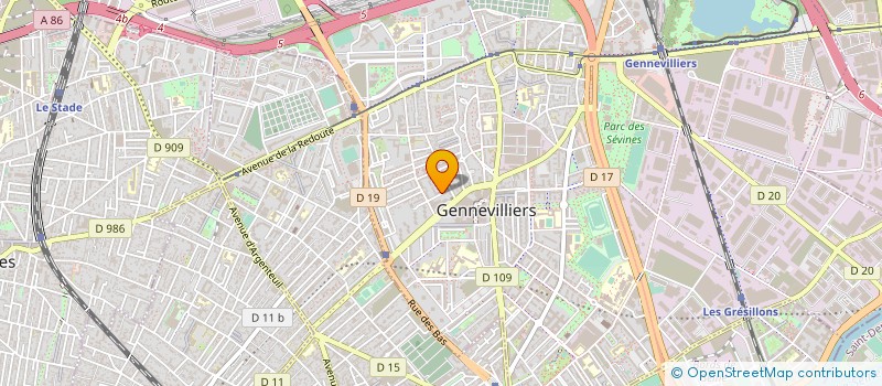 localisation de l'entreprise MONSIEUR MOUNIR ZBAIRI à GENNEVILLIERS