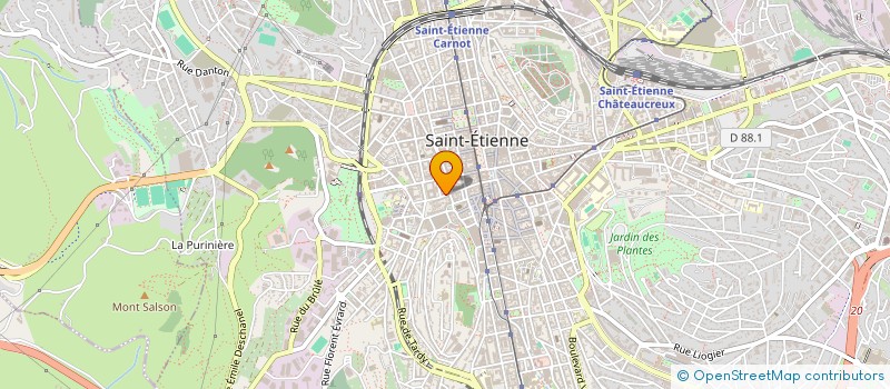 localisation de l'entreprise MONSIEUR MOUNIRA BEN MARZOUK à SAINT-ETIENNE