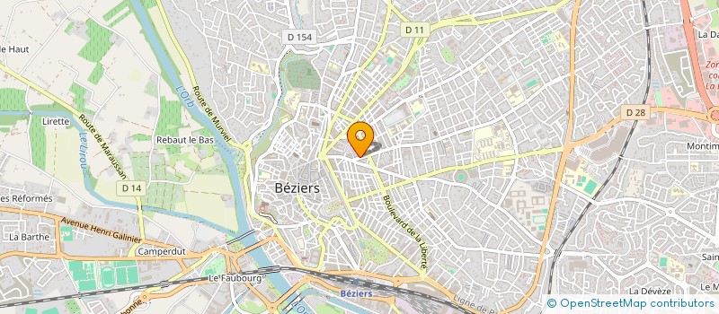 localisation de l'entreprise MONSIEUR MOURAD ABBOU à BEZIERS
