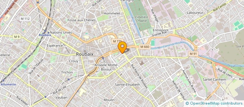 localisation de l'entreprise MONSIEUR MOURAD ADJAZ  ROUBAIX