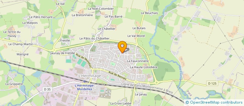 localisation de l'entreprise MONSIEUR MOURAD AHMANE  L'HERMITAGE