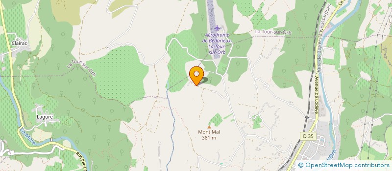 localisation de l'entreprise MONSIEUR MOURAD AICHOUCHE  BEDARIEUX