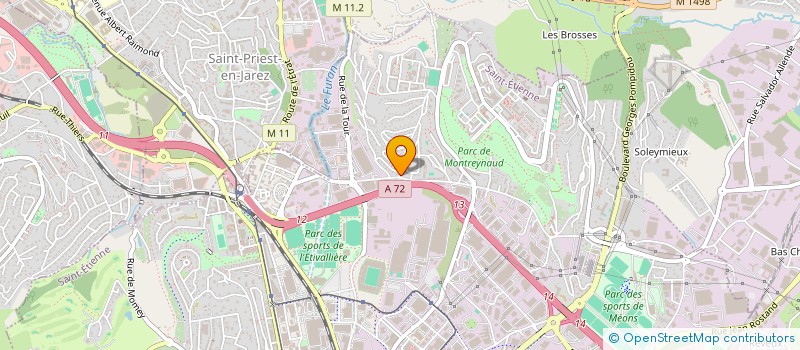 localisation de l'entreprise MONSIEUR MOURAD AISSAT  SAINT-ETIENNE