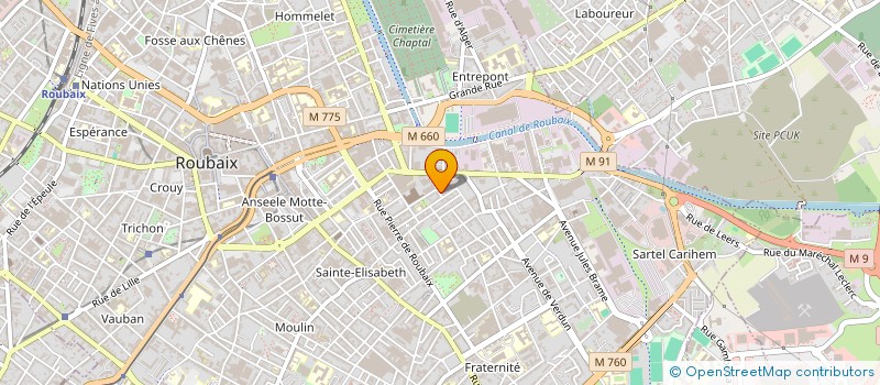 localisation de l'entreprise MONSIEUR MOURAD AIT AISSA  ROUBAIX