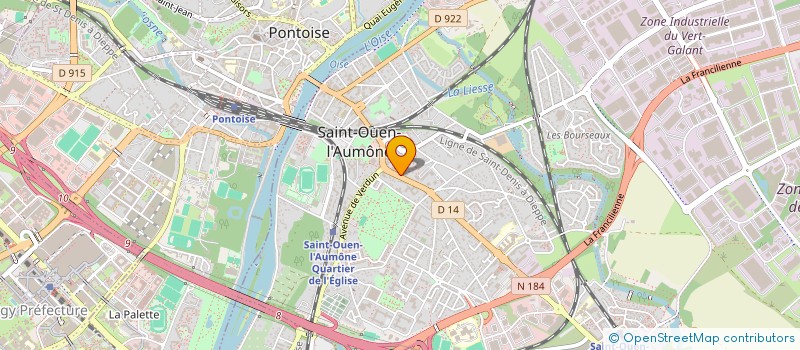 localisation de l'entreprise MONSIEUR MOURAD BELHARET  SAINT-OUEN-L'AUMONE