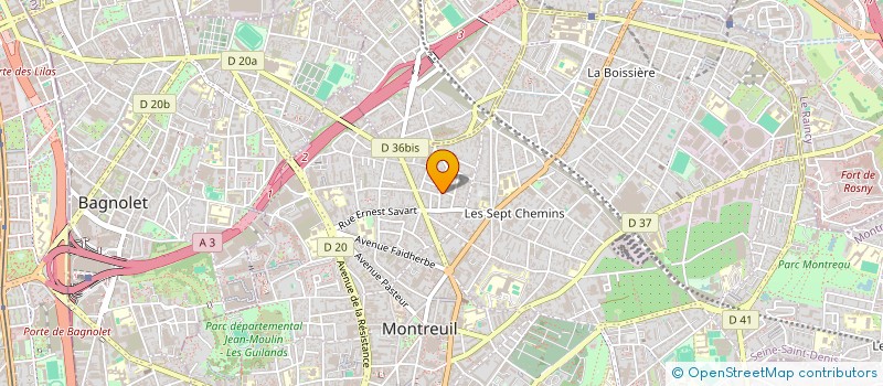 localisation de l'entreprise MONSIEUR MOURAD BEN CHABANE à MONTREUIL