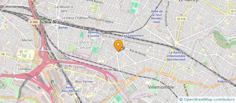 localisation de l'entreprise MONSIEUR MOURAD BEN DAAMER  VILLEMOMBLE