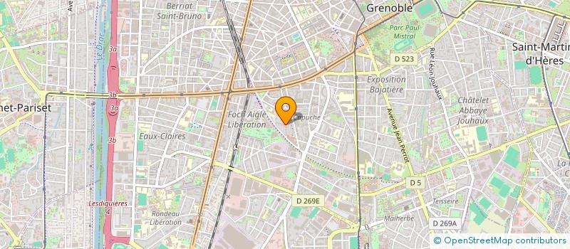 localisation de l'entreprise MONSIEUR MOURAD BEN HAMIDA à GRENOBLE