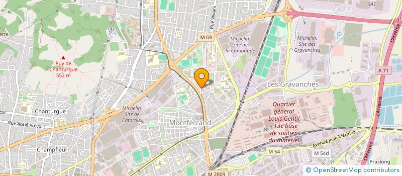 localisation de l'entreprise MONSIEUR MOURAD BENDAIJOU  CLERMONT-FERRAND