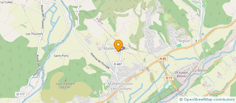 localisation de l'entreprise MONSIEUR MOURAD BENHAMMADI à MALLEMOISSON