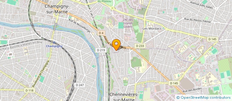 localisation de l'entreprise MONSIEUR MOURAD BENKAOULA à CHAMPIGNY-SUR-MARNE