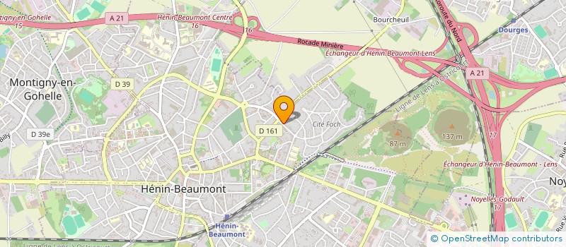 localisation de l'entreprise MONSIEUR MOURAD BENSAADA  HENIN-BEAUMONT