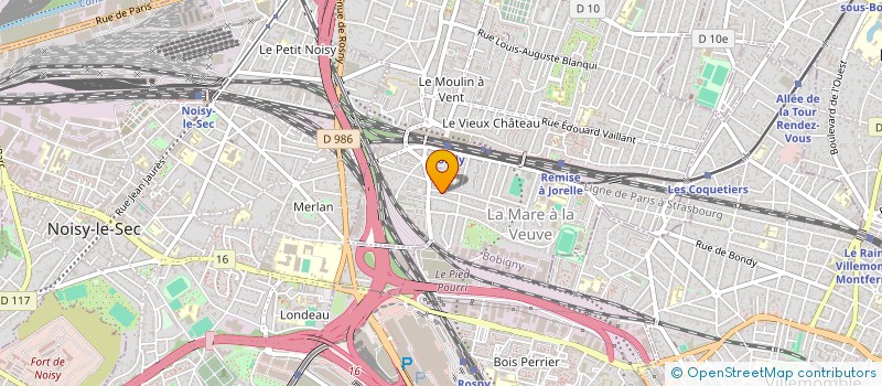 localisation de l'entreprise MONSIEUR MOURAD BOUARROUDJ  BONDY