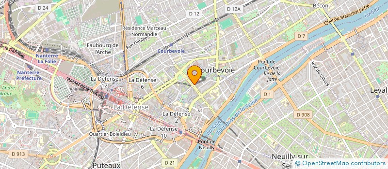 localisation de l'entreprise MONSIEUR MOURAD BOUCHAJRA à COURBEVOIE